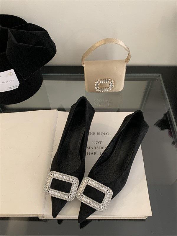 Fashion Fashion Women Shoes 2025 Summer High Heel Sandals Rhinestone Pointed Toe Pumps for Women Luxury Elegant Wedding Shoes Sexy Shoes