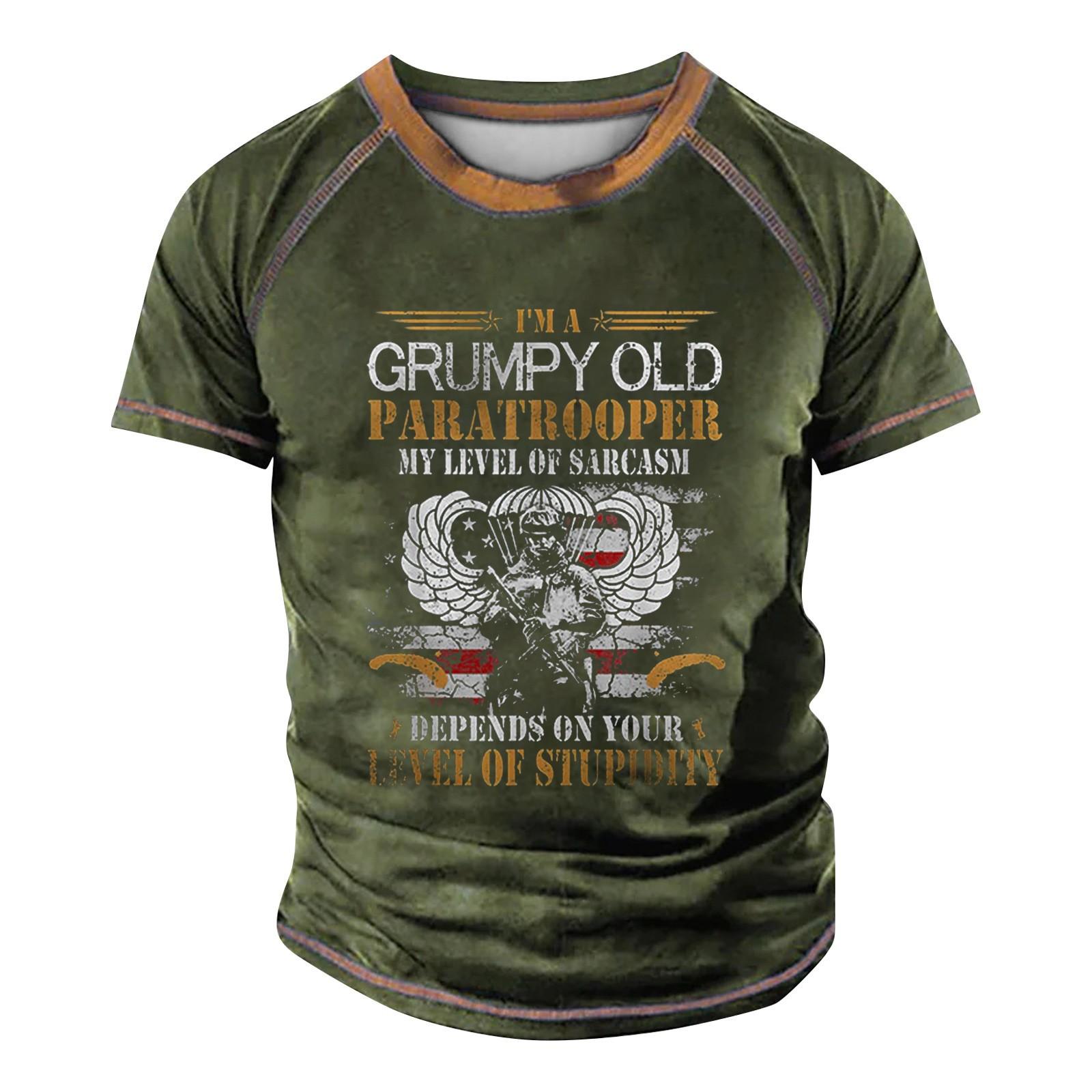 

Мужская футболка реглан в стиле ретро с коротким рукавом и круглым вырезом с буквенным принтом, топы XXXXXL зелёный