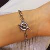 New fashion simple chain bracelet men's spring and summer Korean version personality cool versatile Internet celebrity accessories jewelry