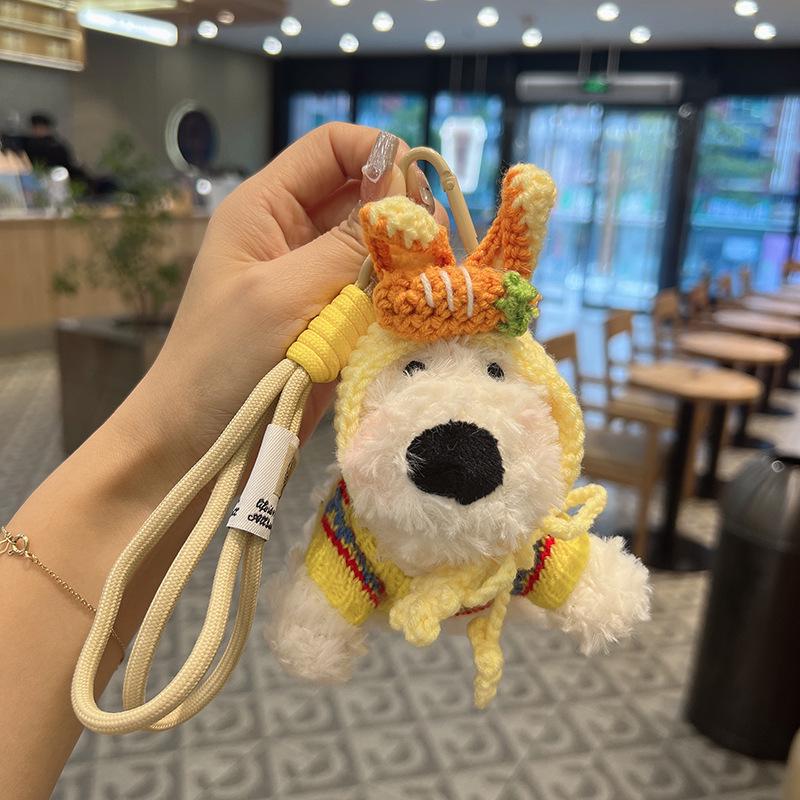 

Брелок-подвеска в виде плюшевого щенка породы Вест-Хайленд в стиле знаменитости - подвеска на женскую сумку