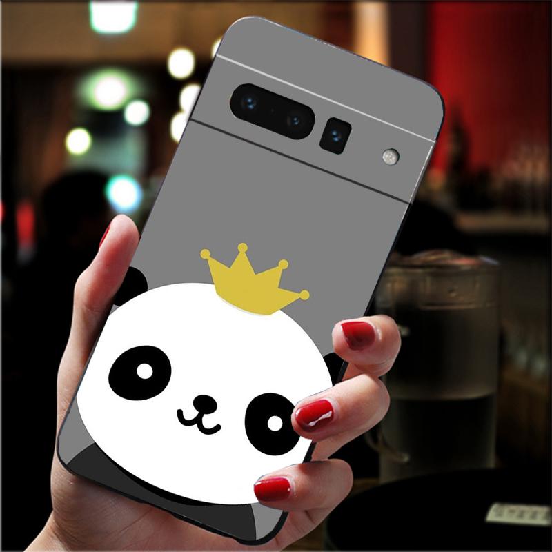 

Phone Case For Google Pixel 10 9 Pro XL 9A 8 7 6 Pro Pixel 8A 7A 6A Pixel 8 7 6 5 Lovely Animal panda Google Pixel 8
