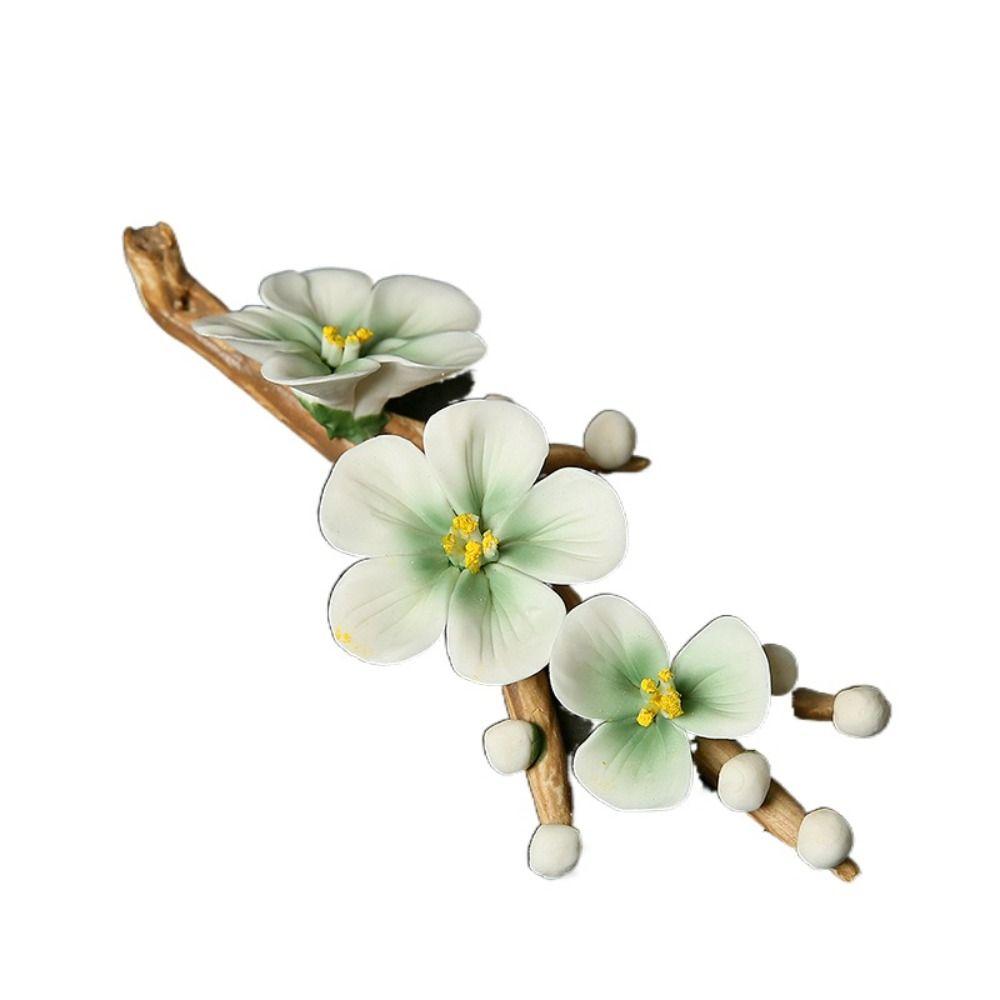 Ceramics Writing Brush Stand Flower Shape Aromatherapy Base Gift Tea Table Oraments  Offices