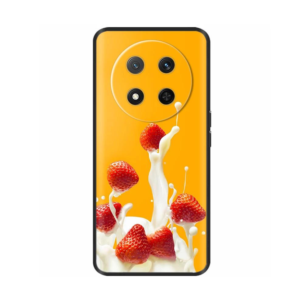 Soft Silicone Cover For Huawei Honor Magic7 Lite 5G Case Ginkgo Printed Phone Back Case On For Honor Magic7 Pro Magic 7 Fundas