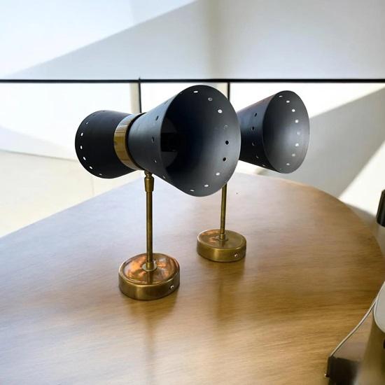 

Черный латунный двойной конусный настенный светильник, набор из 2 светильников для туалетного столика в стиле середины века, роскошное акцентное освещение для спальни, ванной комнаты, коридора