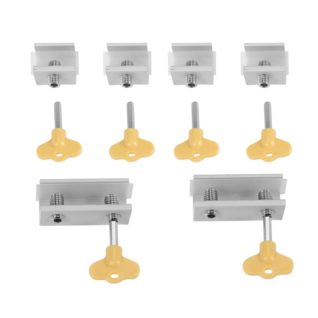 Buy 6 Pieces Adjustable Sliding Window Locks Stops Aluminum Alloy Door