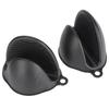 6Pcs/Set Oven Mitts Hand Clip Pot Holder Silicone Heat Insulation Gloves Insulation Mat