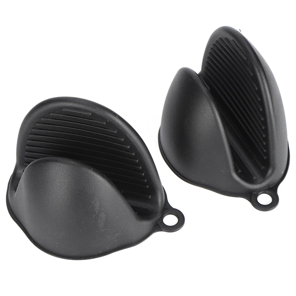 6Pcs/Set Oven Mitts Hand Clip Pot Holder Silicone Heat Insulation Gloves Insulation Mat