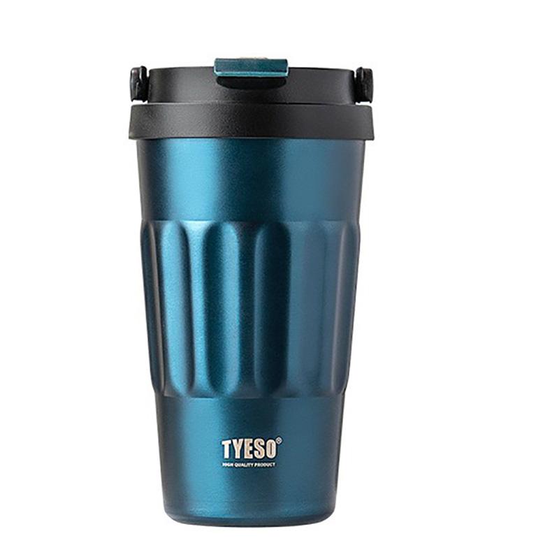 TYESO Coffee Mugs 400ml/500ml Insulated Cup Stainless Steel Thermos Water Bottles Portable Travel Car Tumbler Cold and Hot Mug