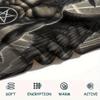 1PC Satan Symbol Print Flannel Blanket, High quality All Seasons, Home Decor, Warmth and Comfort, Perfect for Christmas Gifts