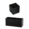 Black Pen Holder Plastic Pen Container Multi-functional Makeup Brush Holder  School Office