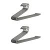10PCS Trouser Rack No Clips or Teeth Marks Hangers Without Creases Hold Multiple Pants Scarves Ties Organizer