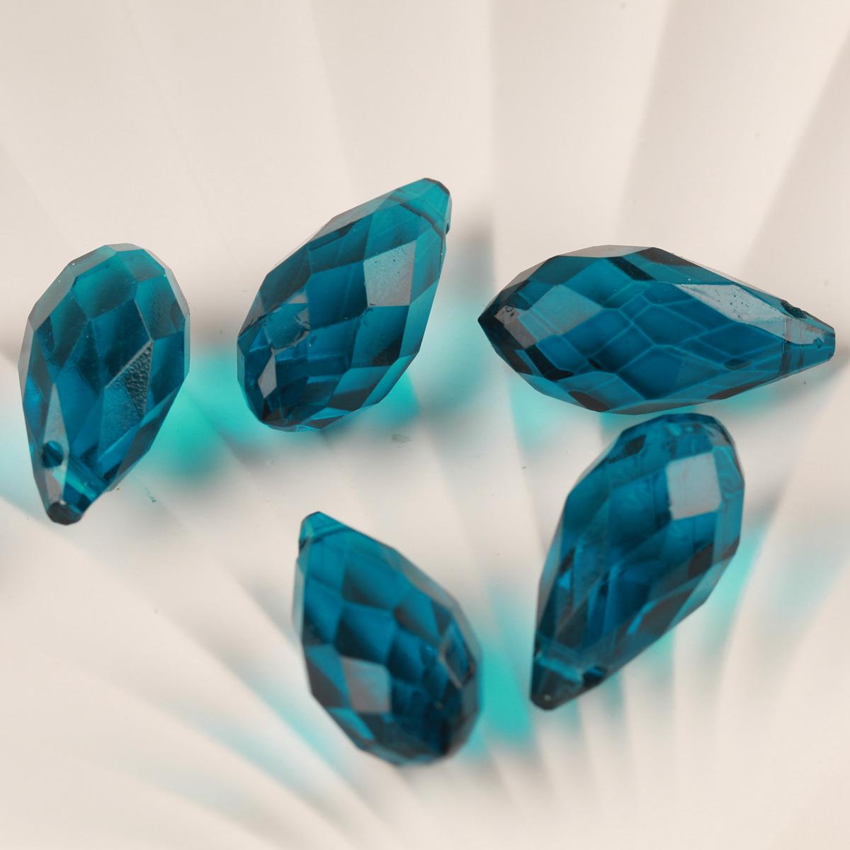 

10 шт. Кришталеві скляні намистини у формі краплі з гранями, розсипні 12x25 мм, з отвором, підвіски-краплі, намистини для рукоділля, для виготовлення ювелірних виробів своїми руками, аксесуари 12X25mm-10pcs