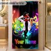 Beach TowelRainbow Friends Custom Name Text Personalized Soft Towel for Beach Pool Indoor Home Decor Gift