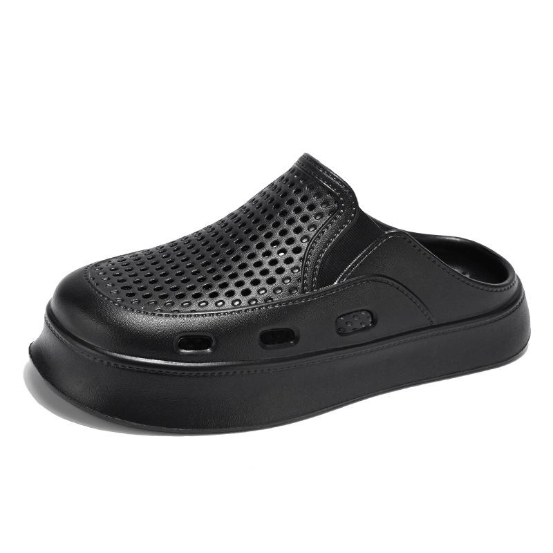 Men s Summer EVA Thick Sole Beach Sandals - Outdoor Comfort Hole Shoes