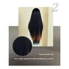 32" Extra Long Straight Wig for Cosplay – Vibrant Orange Base with Electric Blue Highlights Alt Fashion & Anime Conventions