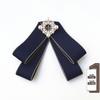 Korean Retro Bow Tie & Pearl Brooch - Women's Uniform Accessory