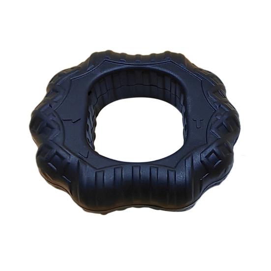 

Силіконовий кистьовий еспандер для рук, тренажер для пальців, ергономічний кільцевий тренажер для сили хвату, артрит, ручна терапія, реабілітаційне тренувальне обладнання L чорний