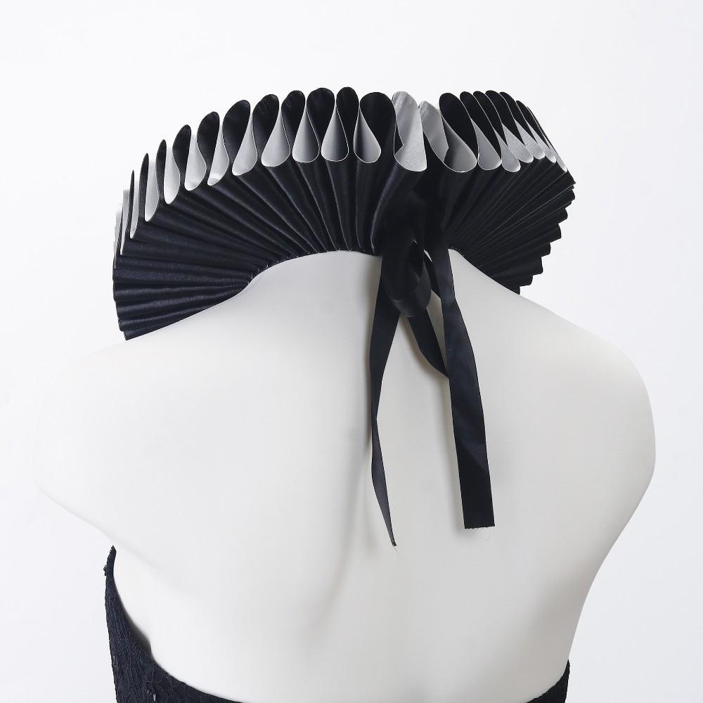 Vintage Circus Clowns Ruff Collar Victorian Costume Renaissance False Collar Halloween