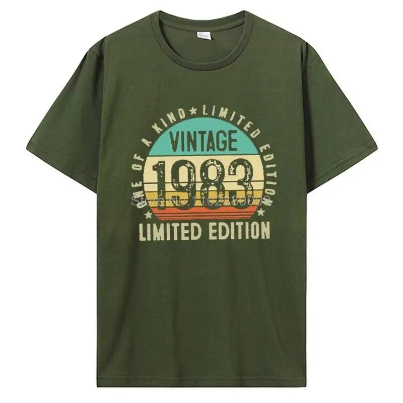 The Best Birthday Present Ever T Shirt For Unisex And Women Old Gifts Vintage 1983 Limited Edition Birthday TShirt Cotton Tees