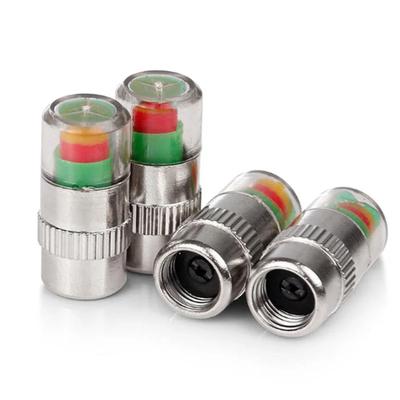 4PCS Indicador de pressão do pneu do carro Indicador de pressão do pneu Monitor de alarme Sensor de capô Válvula externa Peças de detecção
