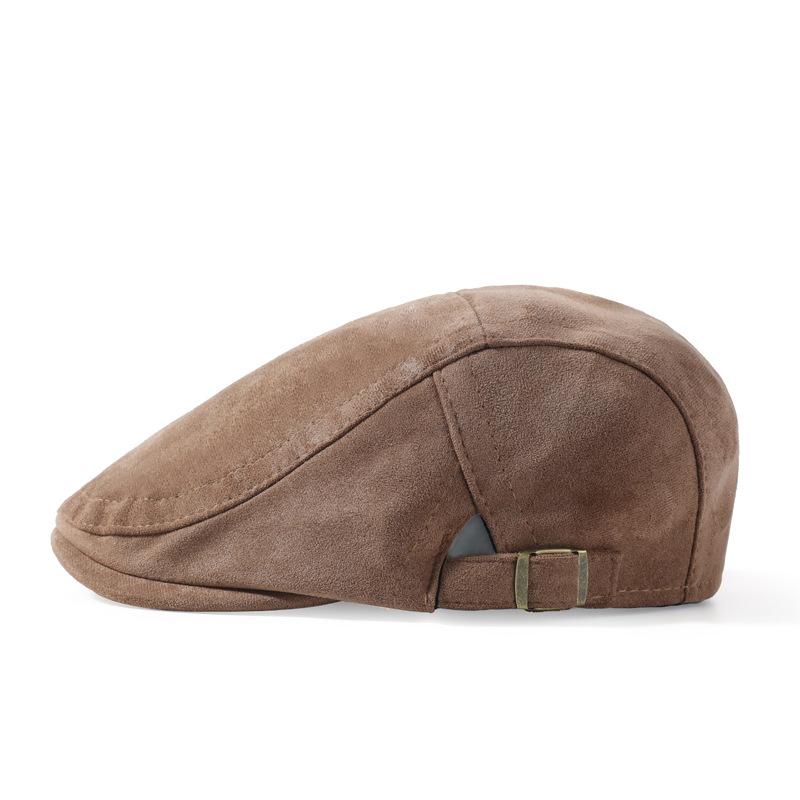 Velvet Peaked Cap Beret Men Women Sun Hat Retro Forward Hat