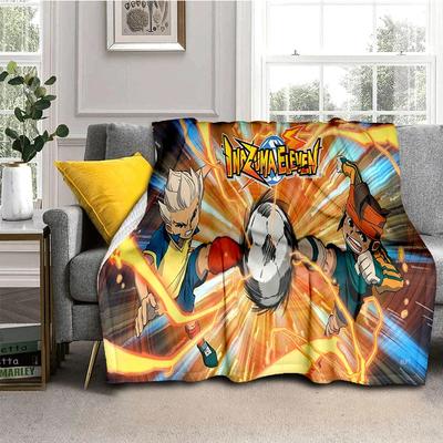 3D Inazuma Eleven Mark Evans Κινούμενο Σχέδιο Μαλακή Βελούδινη Κουβέρτα, Φλαλνέλ Κουβέρτα Ρίψης για Σαλόνι Υπνοδωμάτιο Κρεβάτι Καναπέ Παιδί