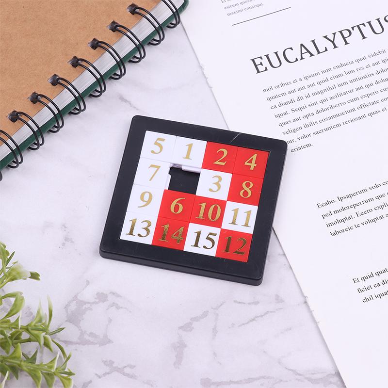 1-15 Number Slide Puzzle Brain Training Educational Game Kids Intelligence Development Toy