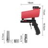 Tragbare Schwerkraft-Sandstrahlpistole, Roststrahlgerät, pneumatisches Sandstrahlset, handgeführte, verstellbare Strahlmaschine, pneumatisches Strahlpistolenset