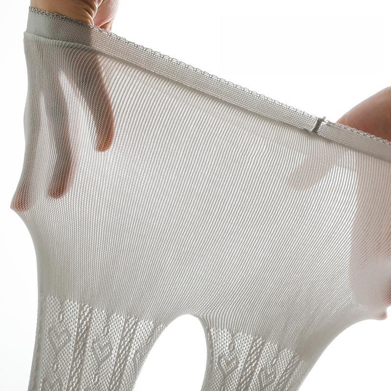 Wiosna i lato nowe rajstopy dziecięce siateczkowe miłość koreańskie legginsy puste skarpetki dziecięce spodnie z cienkiej dzianiny