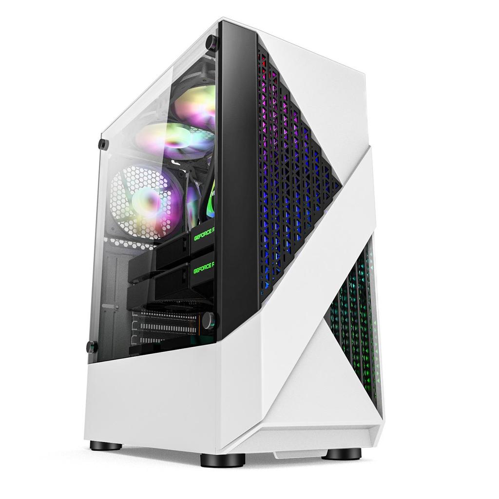 New Mid-Tower ATX Gaming Case with Tempered Glass and Mesh Design