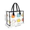 Cute Cat Print Portable Tote Bag for Daily Use Casual Shopping Handbag Fashion Lovely Animal Pattern Shoulder Bag for Women