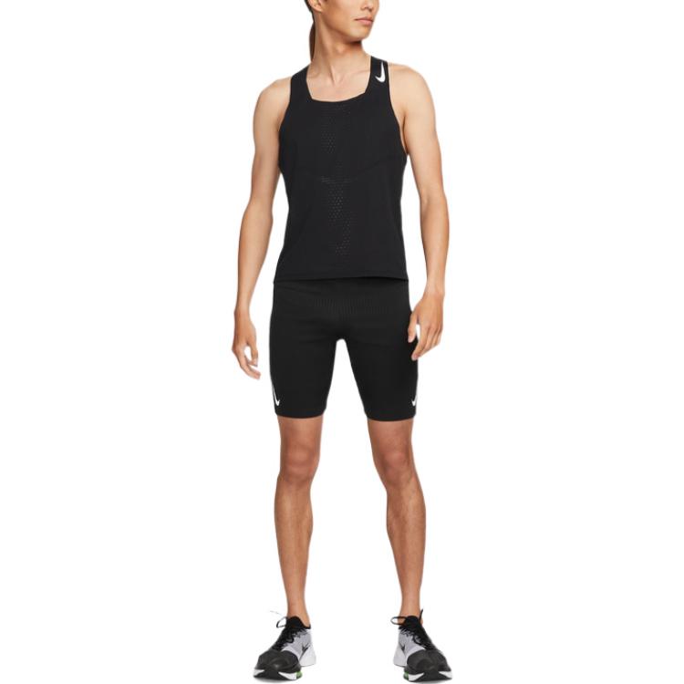 New Nike Dri Fit Running Tank Top Men's Black DM4625-010