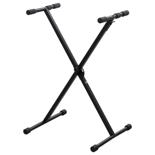 Kikutani X-Shaped Keyboard Stand, Black, KS-29 BLK