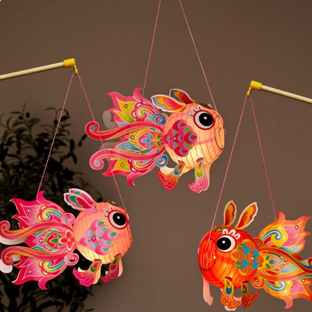 Hand Made Middle Autumn Festival Lantern Glowing Children's Handheld Lantern  Festival Decoration