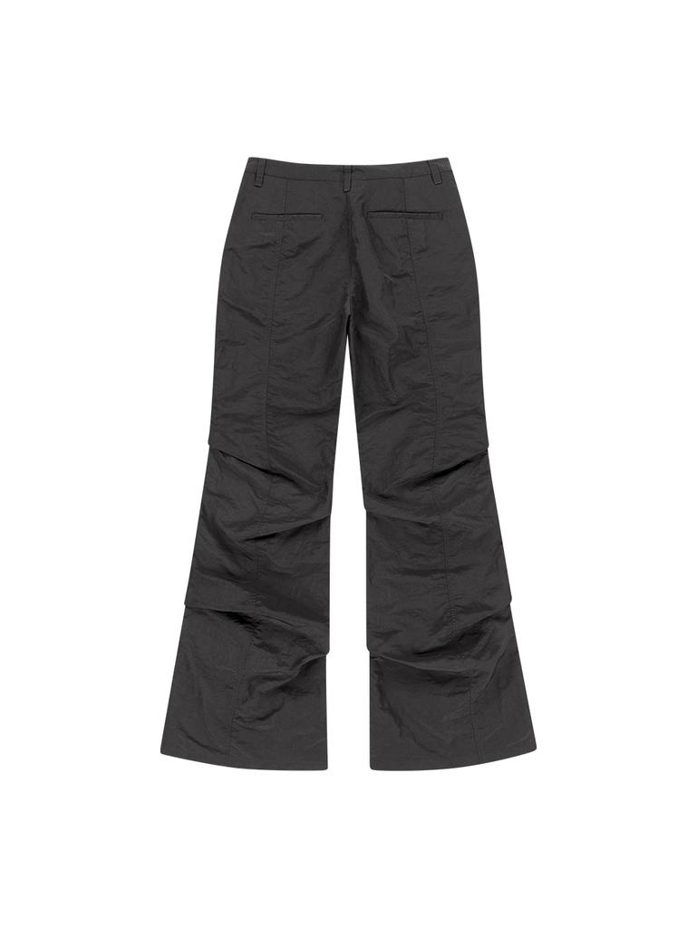 TUOMIO Tucked Bootscut Pants [Charcoal]