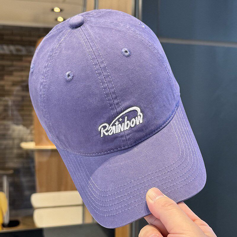 French genuine baseball cap children spring and summer new fashion three-dimensional letter embroidery wide brim deepened cap tide