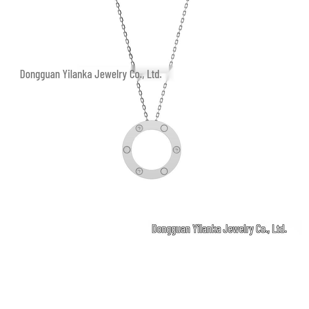 Ka's Classic Love Star Pendant Necklace - Light Luxury Titanium Steel