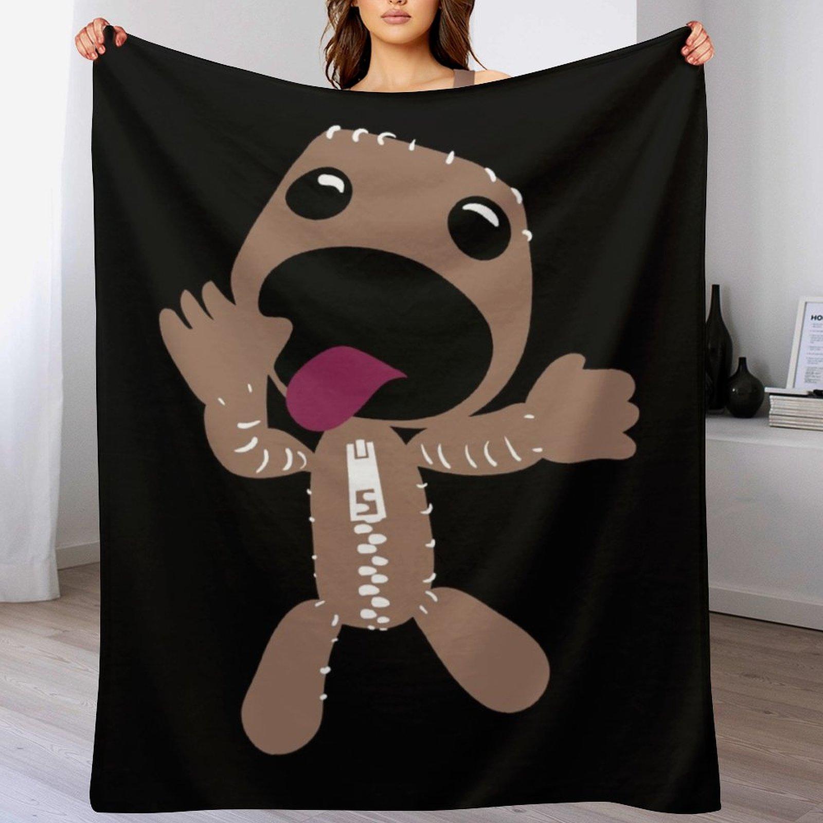 Little Big Planet Sackboy Throw Blanket Flannel Fabric Plaid heavy to sleep Blankets 102x76cm(40x30in)