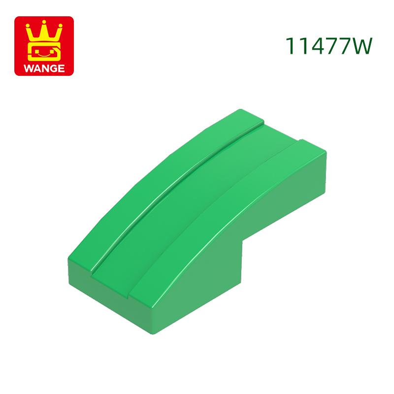 333Pcs/lot 11477W Slope Curved 2 x1 Block Moc Colour Accessories Compatible with with Brick DIY Children's Toy Building Assembly Parts