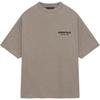 Fear of God Essentials Fw24 Holiday Core Series Chest Letter Printed Crew Neck Loose Short T-Shirt Men Deep Mist Gray 125HO244369F