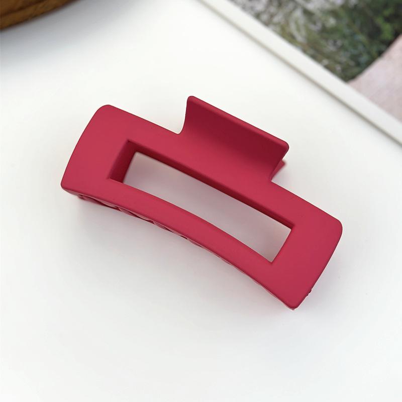 Matte Square Retro Acrylic Hair Claw Clip for Women