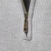 Men’s Euro Fit Half Zip Stand Collar Knit Sweater