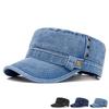 Denim Pet Mannen Zonwerend Plat Petje
