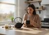 CAST IRON KETTLE 1.8L TEA INFuser with Copper Accents