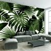 Retro Tropical Rain Forest Wallpaper Palm Banana Leaves 3d Wall Mural Cafe Restaurant Theme Hotel Backdrop Murals