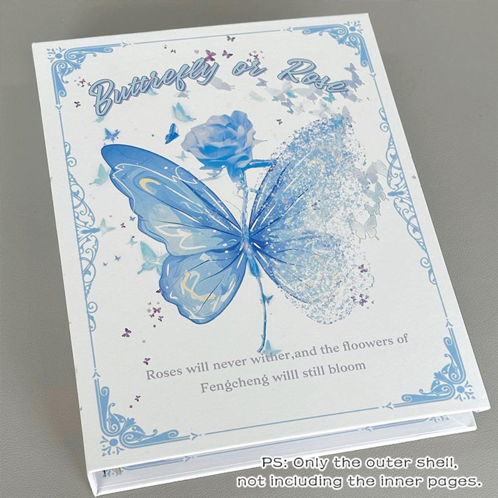 3-inch Size A5 Photo Album Butterfly Design 3-inch K-pop Idol Photo Binder Fan Meeting