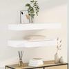 VidaXL Wall Shelves with Drawers 2 Pcs White 80 Cm