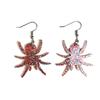 Halloween Acrylic Animal Spider Earrings for Women, Colorful Punk Hip Hop Statement Jewelry, Funny Party Accessories