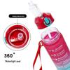 Gradient Color 800ml Sports Water Bottle with Pop-up Lid and Straw