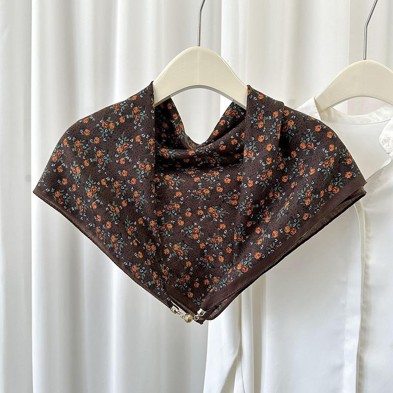 Magnetic Buckle Button Detachable Collar for Women Shoulder Neck Protection Shawls Scarf Collars Wrap Shawl Scarves Accessories